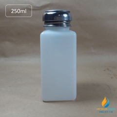 Chai đựng cồn dung tích 250ml, chai đựng cồn chống tĩnh điện phòng sạch