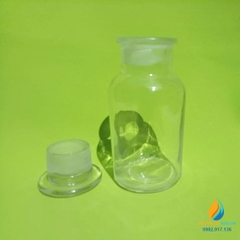 Chai đựng hóa chất, thủy tinh, có nắp, màu trong suốt, 60ml
