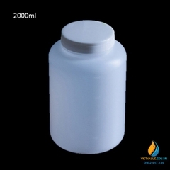 Chai nhựa lưu mẫu, nhựa PP, miệng rộng, vạch chia, dung tích 500ml