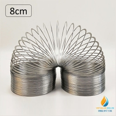Lò xo slinky cỡ lớn, kích thước 8x12cm xếp chồng, lò xo linky thí nghiệm đàn hồi