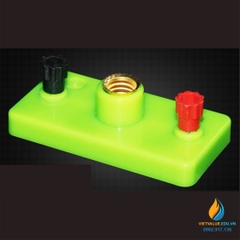 Đui lắp bóng đèn điện lắp ráp mạch điện, dạng đui kín có đế nhựa, đầu đấu nối dây