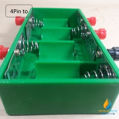 Gá lắp pin 4 viên pin đại, nhiều điện áp đầu ra, gá lắp pin ghép mạch điện