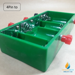 Gá lắp pin 4 viên pin đại, nhiều điện áp đầu ra, gá lắp pin ghép mạch điện