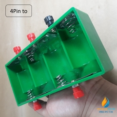 Gá lắp pin 4 viên pin đại, nhiều điện áp đầu ra, gá lắp pin ghép mạch điện