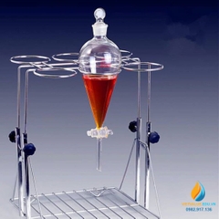 Bộ giá đỡ phễu lọc hình quả lê 5000ml, 2 lỗ, thép không gỉ chất lượng cao