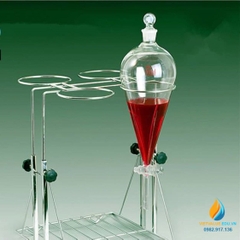 Bộ giá đỡ phễu lọc hình quả lê 250ml, 6 lỗ, thép không gỉ chất lượng cao