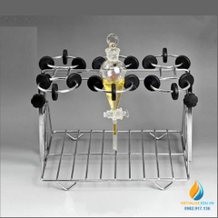 Bộ giá đỡ phễu lọc hình quả lê 5000ml, 2 lỗ, thép không gỉ chất lượng cao