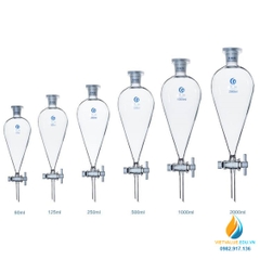 Bộ giá đỡ phễu lọc hình quả lê 5000ml, 2 lỗ, thép không gỉ chất lượng cao