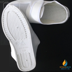 Giày PU chống tĩnh điện phòng sạch, đế liền, thoáng chân, giày phòng sạch