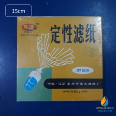 Giấy lọc định tính tốc độ trung bình hộp 100 tờ, đường kính 15cm