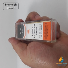 Giấy thử nghiệm Phenolphthalein đo độ axit và bazo của dung dịch, hộp 100 miếng