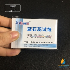 Giấy quỳ xanh đo độ PH của dung dịch, tệp 100 miếng, giấy đo độ PH