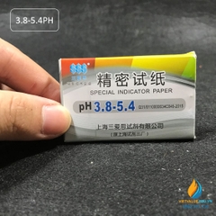 Giấy thử độ PH thang chi tiết từ 3.8 đến 5.4, đo PH của dung dịch axit bazo