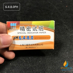 Giấy thử độ PH thang chi tiết từ 6.4 đến 8.0, đo PH của dung dịch axit bazo