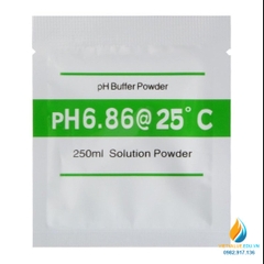 Gói bột hiệu chuẩn PH bút đo PH, 250ml điểm PH 4.01 và 6.86 nhiệt độ 25 độ C