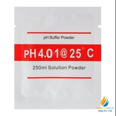 Gói bột hiệu chuẩn PH bút đo PH, 250ml điểm PH 4.01 và 6.86 nhiệt độ 25 độ C