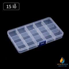 Hộp 15 lỗ đựng linh kiện điện tử, lỗ 30mmx 35mm, thiết bị phòng sạch