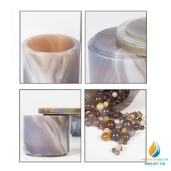 Hộp đựng bi mã não dung tích 50ml, hiệu quả nghiền cao, lọ mã não phòng thí nghiệm