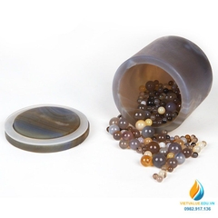 Hộp đựng bi mã não dung tích 50ml, hiệu quả nghiền cao, lọ mã não phòng thí nghiệm