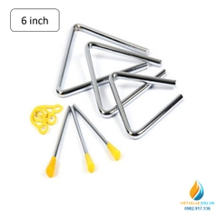 Kẻng tam giác, chất liệu Inox không gỉ, đường kính 1cm, đồ chơi giáo dục tiểu học