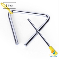 Kẻng tam giác, chất liệu Inox không gỉ, đường kính 1cm, đồ chơi giáo dục tiểu học