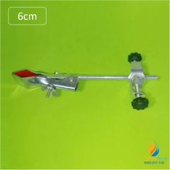 Kẹp đa năng 2 ngón dày, gắn giá đỡ thí nghiệm, độ mở 1cm - 6cm