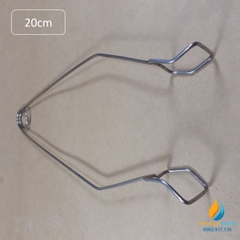 Kẹp Inox 2 cánh gắp ống nghiệm, gắp chén sứ nung dài 20cm