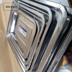 Khay Inox nhiều loại 40x30x2cm, khay đựng inox phòng thí nghiệm