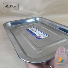 Khay Inox nhiều loại 45x35x2cm, khay đựng dụng cụ phòng thí nghiệm