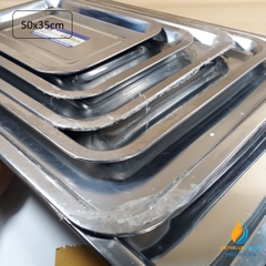 Khay Inox nhiều loại 50x35*2cm, khay đựng dụng cụ phòng thí nghiệm