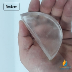 Khối bán nguyệt trong suốt, thí nghiệm tán sắc quang học