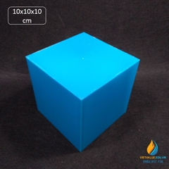 Khối lập phương cạnh 10cm, nghiên cứu thể tích hình học toán học