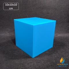 Khối lập phương cạnh 10cm, nghiên cứu thể tích hình học toán học