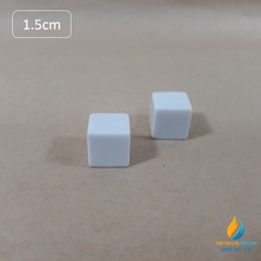 Xúc xắc trắng, xúc xắc thực hành stem cho học sinh, cạnh 1.5cm khối lập phương