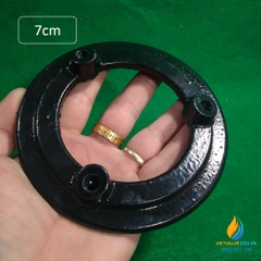 Kiềng đun cho đèn bunsen, kích thước đường kính mâm 7cm, cao 20cm