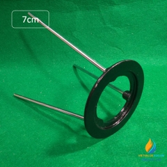 Kiềng đun cho đèn bunsen, kích thước đường kính mâm 7cm, cao 20cm