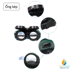Kính hàn ống kép bảo vệ mắt, kính hàn bảo vệ mắt, độ trong cao