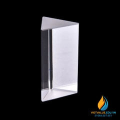 Lăng kính tán sắc ánh sáng, có khung, chân đế, cạnh dài 80mm