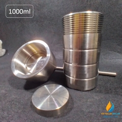 Lò phản ứng thủy nhiệt áp suất cao, dung tích 1000ml, thép không gỉ