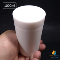 Lõi PTFE bể thủy nhiệt 1000ml, lõi lò phản ứng hấp nhiệt thủy lực 1000ml nhựa PTFE