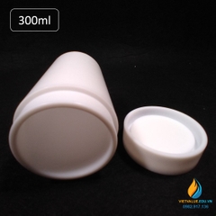 Lõi PTFE bể thủy nhiệt 300ml, lõi lò phản ứng hấp nhiệt thủy lực 300ml nhựa PTFE