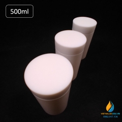 Lõi PTFE bể thủy nhiệt 500ml, lõi lò phản ứng hấp nhiệt thủy lực 500ml nhựa PTFE