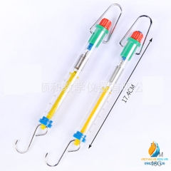 Lực kế lò xo, khung tròn, thí nghiệm cơ học, giới hạn đo 1N
