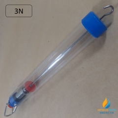 Lực kế lò xo đo độ lớn của lực, giới hạn đo 3N, lực kế cơ học thí nghiệm