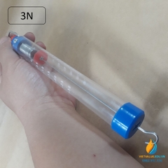 Lực kế lò xo đo độ lớn của lực, giới hạn đo 3N, lực kế cơ học thí nghiệm