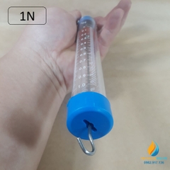 Lực kế lò xo, khung tròn, thí nghiệm cơ học, giới hạn đo 1N