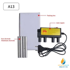 Máy điện phân nước A13 công suất 80W, điện áp 220V tiêu chuẩn châu Âu