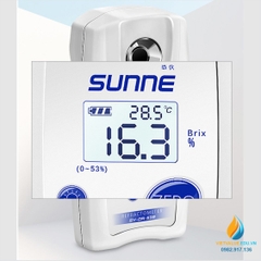 Khúc xạ kế đo nồng độ đường, model SY-DR-53B, phạm vi đo 0 ~ 53%, hiển thị LCD