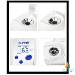 Khúc xạ kế đo nồng độ đường, model SY-DRT-94B, phạm vi đo 0 ~ 94%, hiển thị LCD