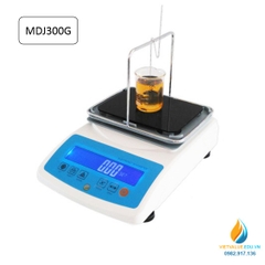 Máy đo mật độ MDJ300G, khối lượng phân tích 300gam, độ chia 0.001g, hiển thị LCD